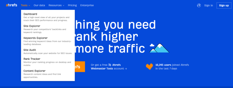 Ahrefs keyword explorer software