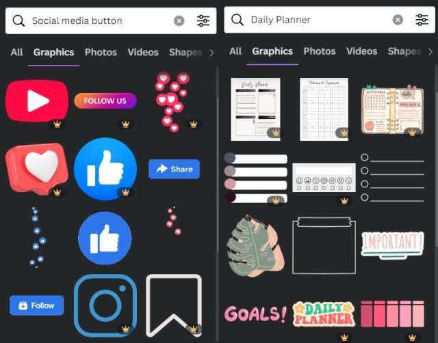 Canva Element Keywords for Business