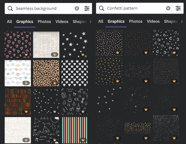 Canva Seamless Pattern Elements