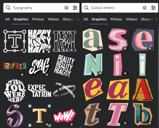 Canva Typography Elements 