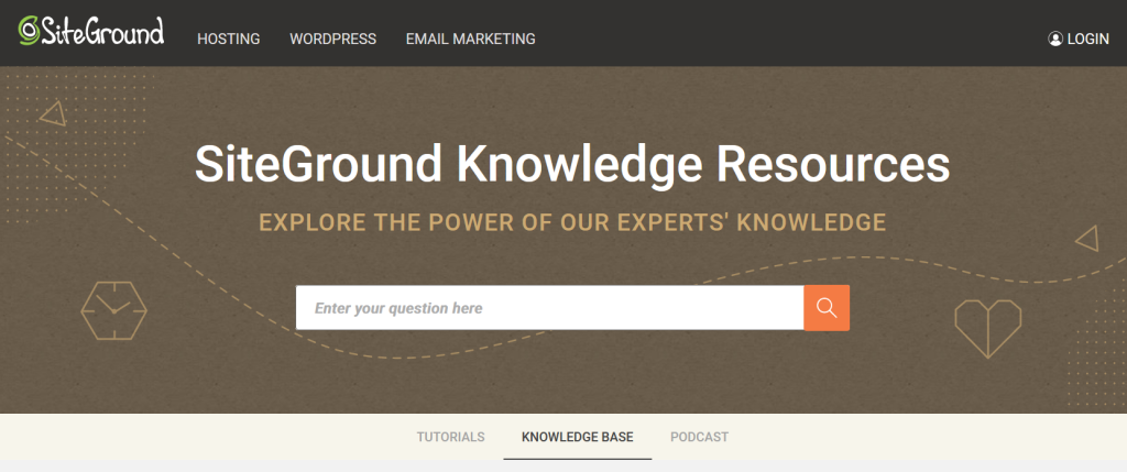 SiteGround knowledge base resources