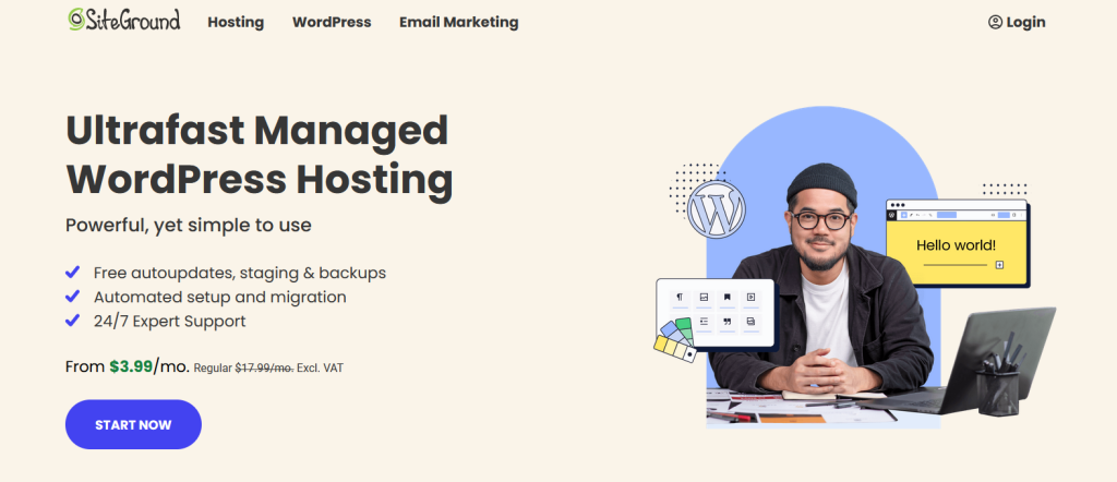 SiteGround web hosting
