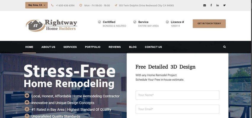 Home Improvement Website Design