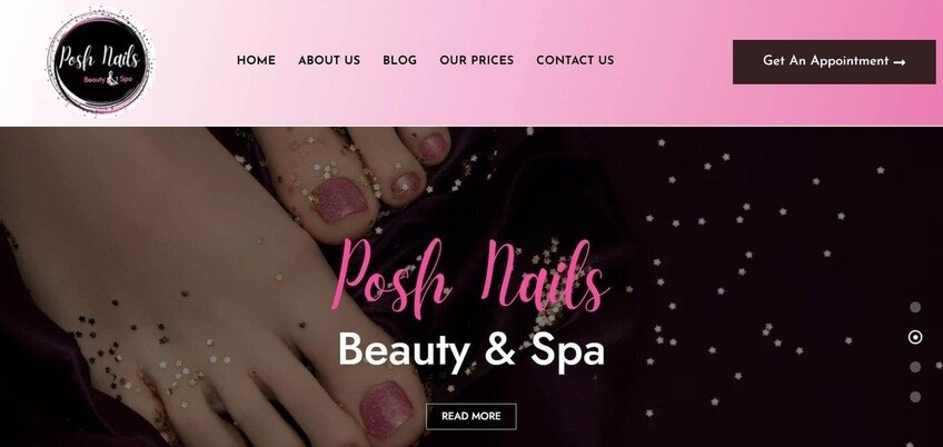 Nail Salon Website Design