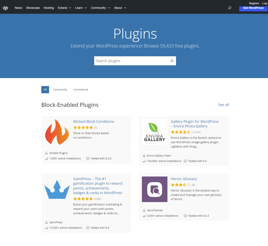 WordPress plugins