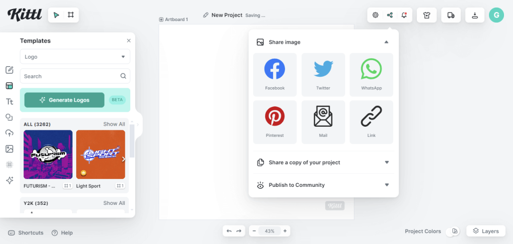 Kittl social media publishing (1)