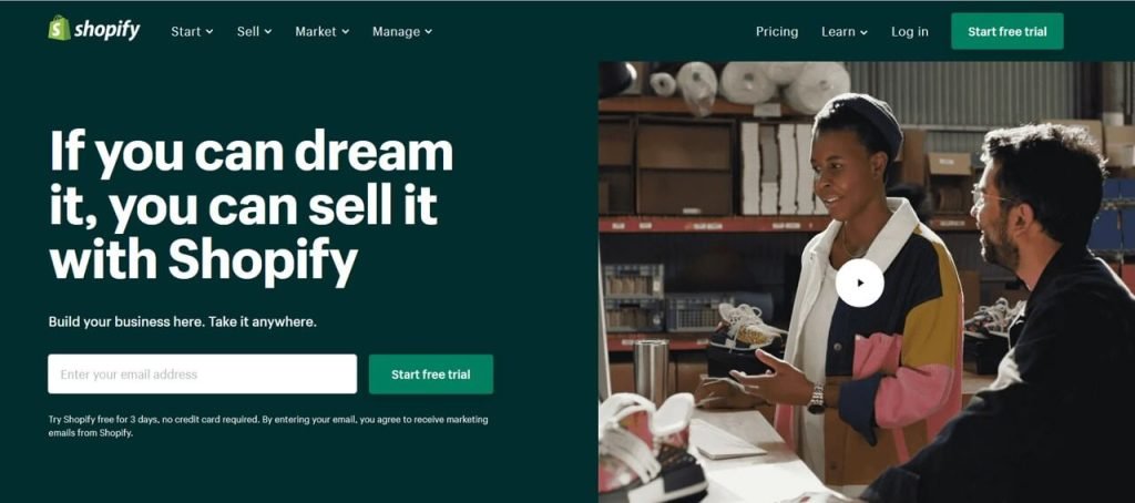 Shopify website builder for SEO