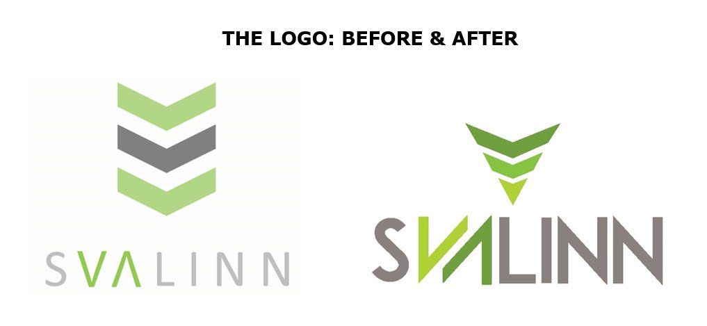 Rebranding Example of Svalinn Small Business
