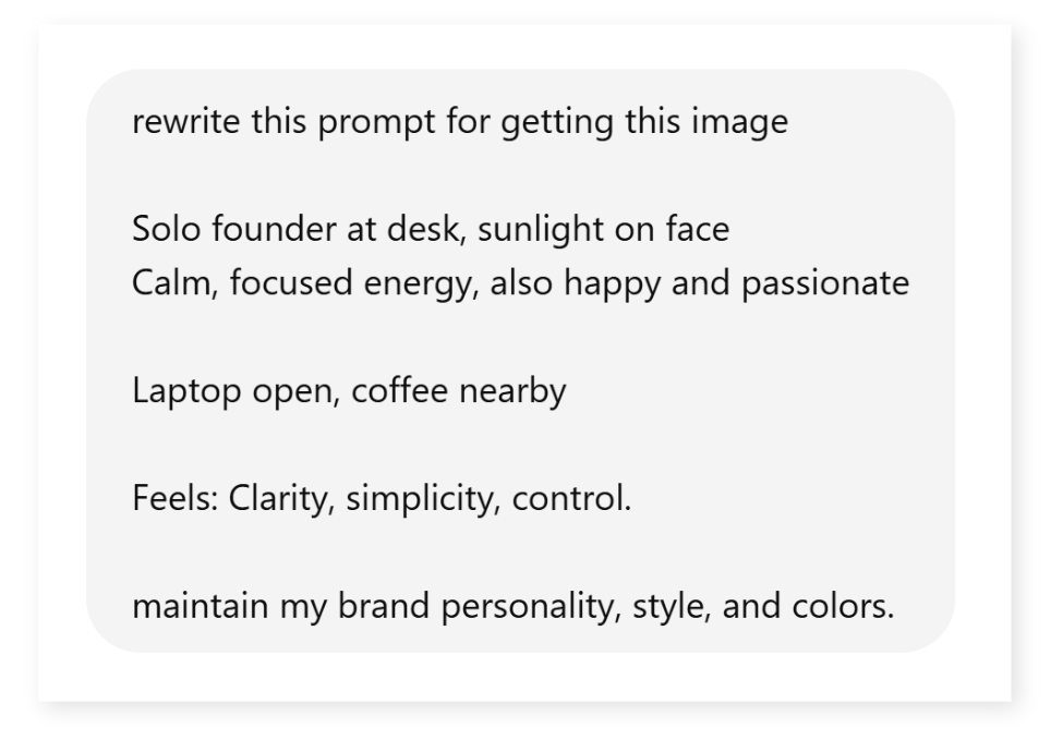 Create a prompt for a new image