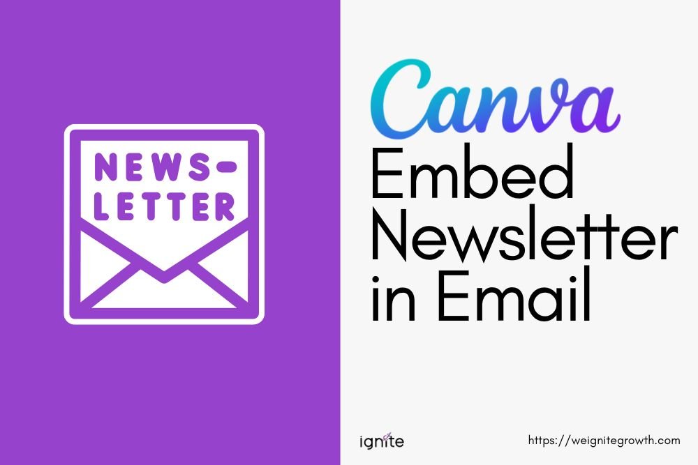 How to Embed Canva Newsletter in Email