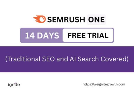 Semrush One 14 Days Free Trial. Traditional SEO and AI Search Covered